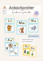 Vorschau - Poster - Anlautplakate mit Haus - Druckschrift (Einsterns Schwester) - Deckblatt