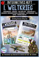 Vorschau - Stundenentwürfe - 1. Weltkrieg - Interaktives Heft Scrapbook-Style - Kriegsausbruch, Verlauf, Russische Revolution, Waffen & Technologien uvm. - Deckblatt