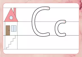 Vorschau - Arbeitsblätter - Buchstaben Vorlage zum Nachspuren in DCH Basisschrift - Seite 3