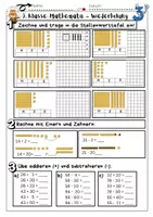 Vorschau - Arbeitsblätter - Addition, Subtraktion & halbschriftliche Verfahren bis 100 - Seite 3