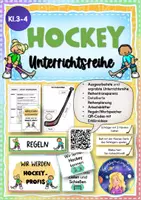 Vorschau - Stundenentwürfe - Hockey: Unterrichtsreihe (Klasse 3+4) - Deckblatt