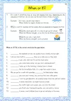 Vorschau - Arbeitsblätter - Mrs. G.'s Grammar Box: when or if - Seite 2