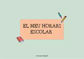 Vista previa - Unidades / Secuencias / Situaciones de Aprendizaje - Horario Escolar Semanal - página 1
