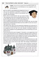 Vorschau - Arbeitsblätter - Martin Luther und die Reformation - Arbeitsblatt - Seite 1
