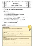 Vorschau - Arbeitsblätter - How to Write a Blog Entry inkl. interaktiver PDFs - Seite 2