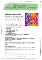 Vorschau - Mal- und Bastelvorlagen - Batik-Zauber für Kinder – Farbenfrohes DIY-Projekt für Kunstunterricht & Zuhause - Seite 3