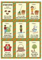 Vorschau - Spiele - Autumn activities I have... Who has...? - Spiel (Englisch) - Seite 1
