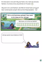 Vorschau - Arbeitsblätter - Lesespurgeschichte "Ein Tag im Park" dreifach differenziert - DaZ / DaF 7 Deutsch - Seite 3