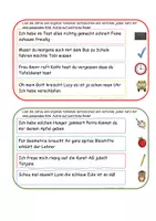 Vorschau - Aufgabenkarten - Satzzeichen und wörtliche Rede "Schulsachen" - Seite 3