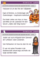 Vorschau - Arbeitsblätter - Halloween - Leseübung - Ein Wort zu viel - Seite 3