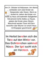 Vorschau - Aufgabenkarten - Lesekartei Herbst - Seite 3