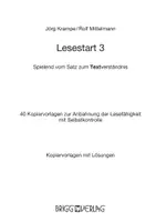 Vorschau - Arbeitsblätter - Lesestart 3 - Spielend vom Satz zum Textverständnis - Seite 1