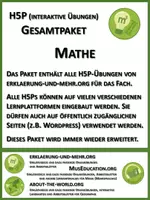 Vorschau - Interaktives Material - H5P Gesamtpaket Mathematik - Deckblatt