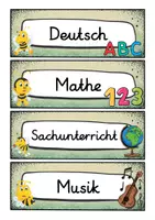 Vorschau - Poster - Tagestransparenz - Biene für die Bienenklasse - Grundschule - Seite 1
