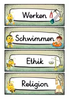 Vorschau - Poster - Tagestransparenz - Biene für die Bienenklasse - Grundschule - Seite 3