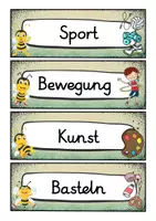 Vorschau - Poster - Tagestransparenz - Biene für die Bienenklasse - Grundschule - Seite 2