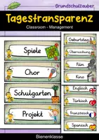 Vorschau - Poster - Tagestransparenz - Biene für die Bienenklasse - Grundschule - Deckblatt