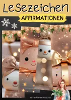 Vorschau - Mal- und Bastelvorlagen - Lesezeichen Weihnachten mit positiven Affirmationen - Seite 1