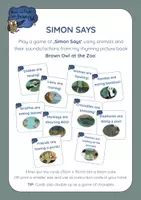 Vista previa - Juegos / Gamificación - Brown Owl at the Zoo - Simon Says - Portada