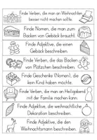 Vorschau - Arbeitsblätter - Weihnachten - Nomen, Verben, Adjektive- Arbeitsblätter zu den Wortarten - Seite 3
