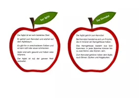 Vorschau - Text - Der Apfel - Wissenskarten - Seite 2