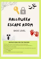 Vista previa - Juegos / Gamificación - Primary ESCAPE ROOM Halloween - página 1