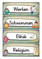 Vorschau - Poster - Tagestransparenz - Eule für die Eulenklasse - Grundschule - Seite 3