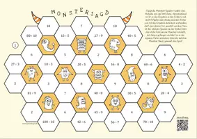Vorschau - Arbeitsblätter - Division im Zahlenraum 100 - Spiel - Seite 1