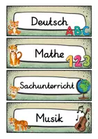 Vorschau - Poster - Tagestransparenz - Tiger für die Tigerklasse - Grundschule - Seite 1