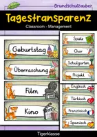 Vorschau - Poster - Tagestransparenz - Tiger für die Tigerklasse - Grundschule - Deckblatt