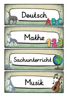 Vorschau - Poster - Tagestransparenz - Wolf für die Wolfklasse - Grundschule - Seite 1