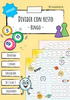 Vista previa - Hojas de trabajo - División con resto - 8 Juegos + 3 hojas de trabajo - página 1