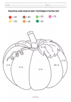 Vorschau - Arbeitsblätter - Halloween Kürbis ausmalen Malfolgen_schuleimkopf - Deckblatt