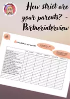 Vorschau - Arbeitsblätter - How strict are your parents? - Partnerinterview (differenziert) - Deckblatt