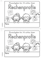 Vorschau - Arbeitsblätter - Kernaufgaben, Rechenstrategien Addition bis 10 (Heftchen) - Seite 1