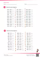 Vorschau - Arbeitsblätter - Subtrahieren im ZR 1000 - 3.Klasse - Deckblatt