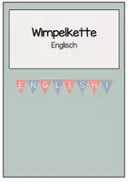 Vorschau - Präsentationen/Tafelbilder - Wimpelkette - Englischunterricht - Deckblatt