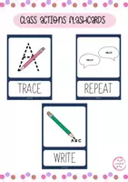 Vista previa - Decoración del aula - CLASS INSTRUCTIONS / ACTION CARDS - Portada