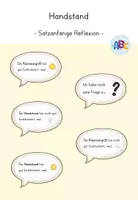 Vorschau - Poster - Handstand : Satzanfänge für die Reflexion - Deckblatt
