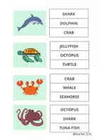 Vista previa - Hojas de trabajo - Vocabulary: Sea animals. - Portada