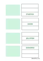 Vista previa - Hojas de trabajo - Vocabulary: Sea animals. - página 3