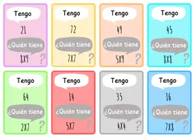 Vista previa - Juegos / Gamificación - JUEGO DE TABLAS DE MULTIPLICAR - Portada