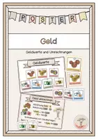 Vorschau - Fördermaterial/Inklusion - Merkplakate Geldwerte - Deckblatt