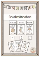 Vorschau - Fördermaterial/Inklusion - Brüche darstellen - Bruchmännchen - Deckblatt