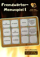 Vorschau - Spiele - Fremdwörter-Memospiel 1 (Wortschatz) - Deckblatt