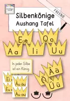 Vorschau - Poster - Silbenkönige Aushang Tafelmaterial Vokale - Deckblatt