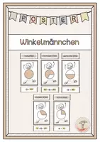 Vorschau - Fördermaterial/Inklusion - Winkelmännchen Wandplakate Winkelarten - Deckblatt