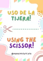 Vista previa - Unidades / Secuencias / Situaciones de Aprendizaje - Uso de la Tijera / Using the scissor - Portada