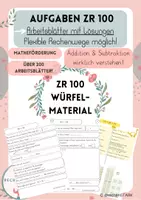 Vorschau - Arbeitsblätter - Dienes Arbeitsblätter - Zahlenraum 100 entdecken - Addition und Subtraktion verstehen - Zahlraumerweiterung - Ich Du Wir - Deckblatt