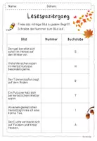 Vorschau - Arbeitsblätter - Herbst Lesespaziergang / Lesen / differenziert - Seite 2